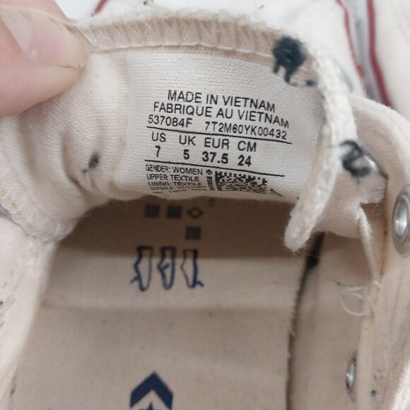 Size 7 - Converse Chuck Taylor All Star Shoreline White *No Laces* - Picture 5 of 6